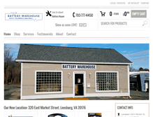 Tablet Screenshot of batterywarehouseva.com